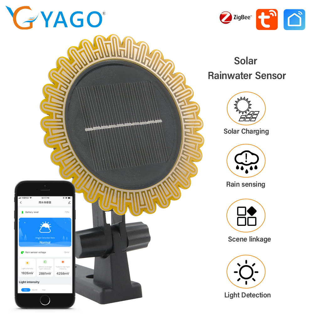 Smart Garden Water Timer - Tuya Zigbee Solar Sunlight and Rainwater