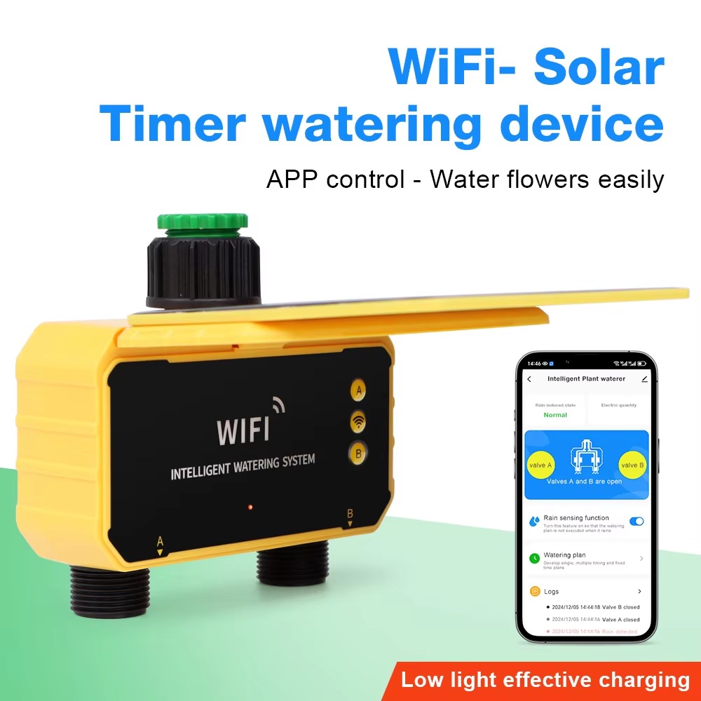 1/2 Outlets WIFI Solar Irrigat - Smart Garden Water Timer 评论和价格