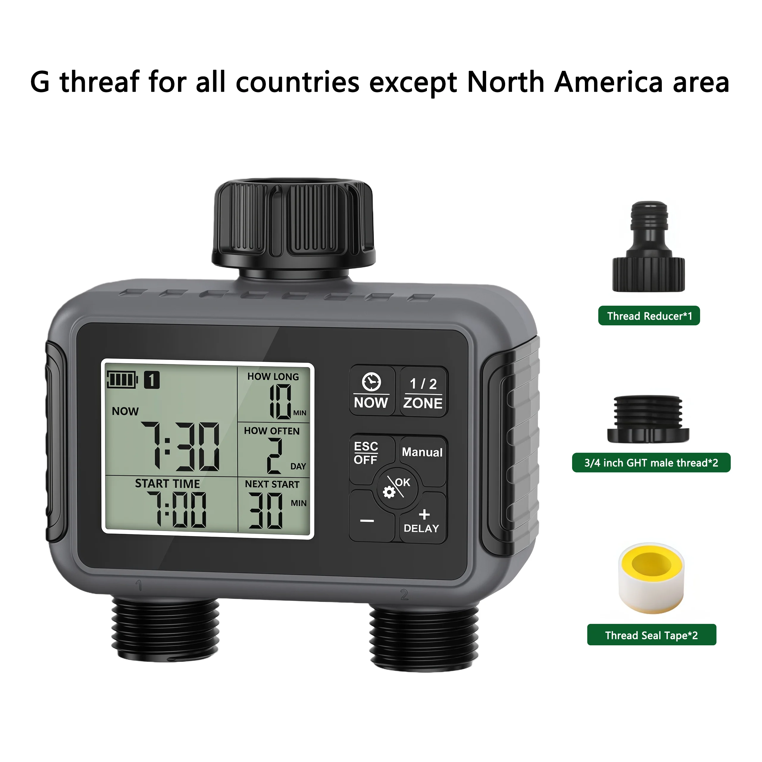 Smart LCD Display Garden Water - Smart Garden Zone 评论和价格